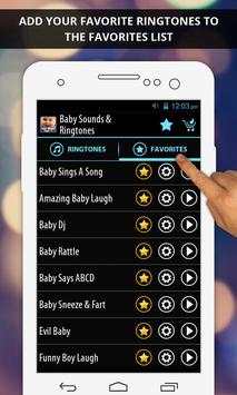 Baby Sounds & Ringtones 4 تصوير الشاشة