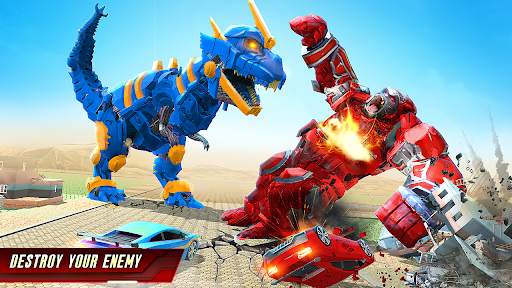 Robot Dino Vs Robot Kong Fight screenshot 1
