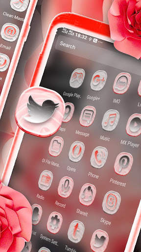 Rose Flower Beautiful Launcher Theme screenshot 3