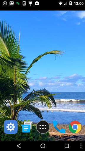 tropical beach live wallpaper screenshot 2
