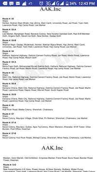 Karachi Bus Routes screenshot 5