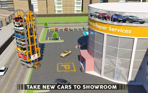 Smart Crane Car Transport Truck Driving screenshot 12