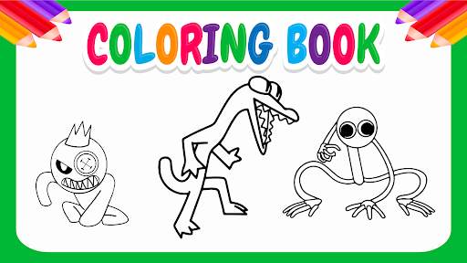 Rainbow friends 2 coloring screenshot 5