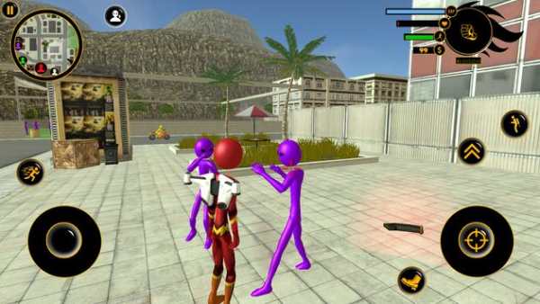 Stickman Flash Jetpack Rope Hero screenshot 1