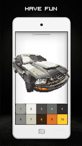 Cars Game Pixel Art - Color by Numbers Car Games स्क्रीनशॉट 5