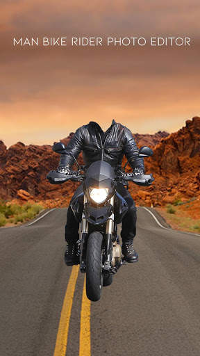 Men Bike Rider Photo Suit Editor 2 تصوير الشاشة