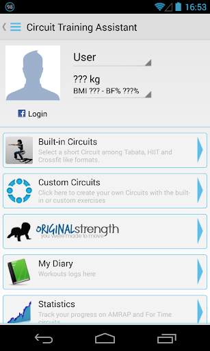 Circuit Training Assistant скриншот 1