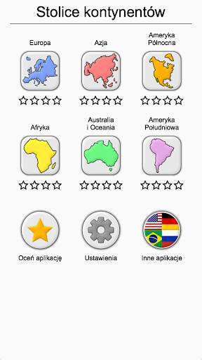 Stolice państw kontynentów - Test geograficzny screenshot 5