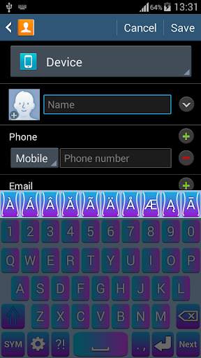 Blue-Purple Keyboard screenshot 7