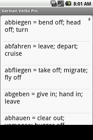 German Verbs Pro screenshot 4