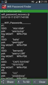 Wifi Password Finder (ROOT) screenshot 5