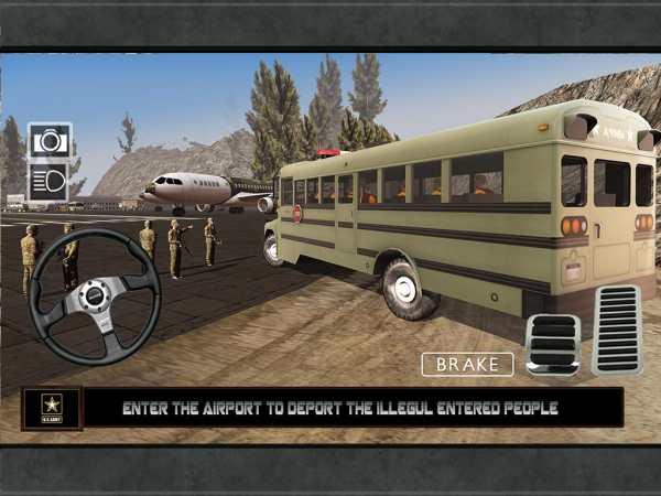 Airport Army Prison Bus 2017 screenshot 13