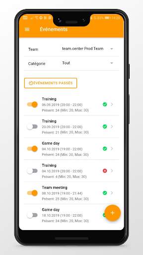 team.center - Management d'équipe screenshot 1