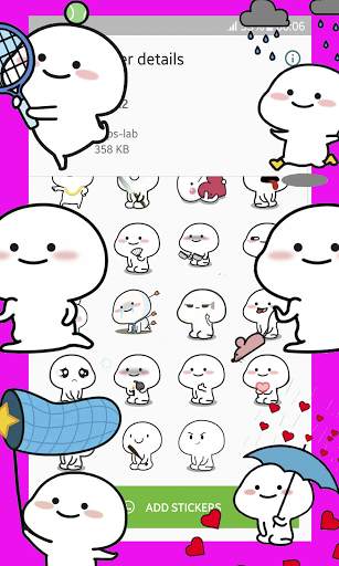 Cute Pentol stickers for whatsapp WAStickerApps screenshot 3