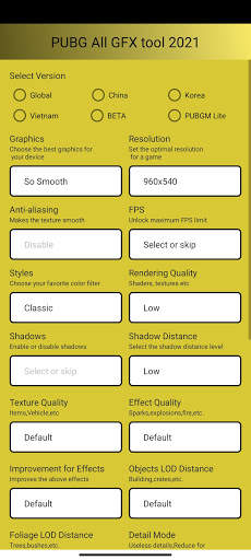 GFX Tool for 2021 screenshot 2