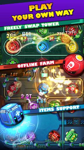 Cybershock : TD Idle & Merge screenshot 5