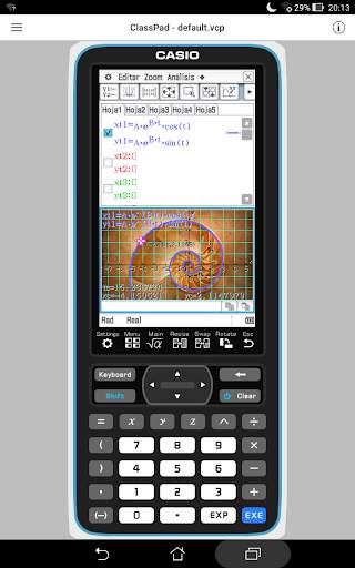 CASIO ClassPad screenshot 1