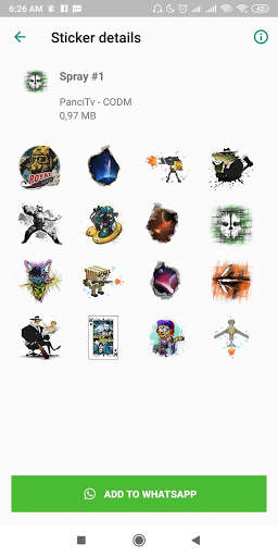WaStickerApps: CODM screenshot 3