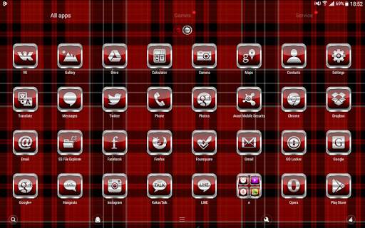 Red Roses Go Launcher  Theme screenshot 10