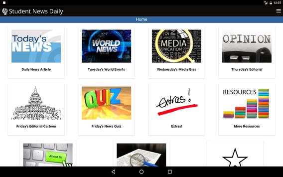 Student News Daily - Tablet screenshot 1
