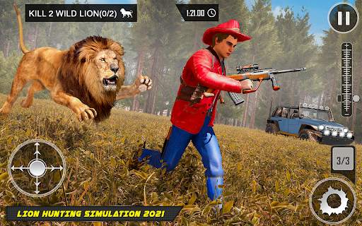 เกมล่าสัตว์ล่าไดโนเสาร์จริงปะทะนักล่าสัตว์ Hunter screenshot 4