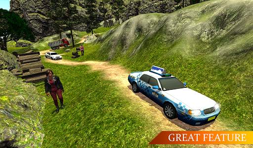 Offroad Real Taxi Car Simulator- Hill Cab Driver स्क्रीनशॉट 8