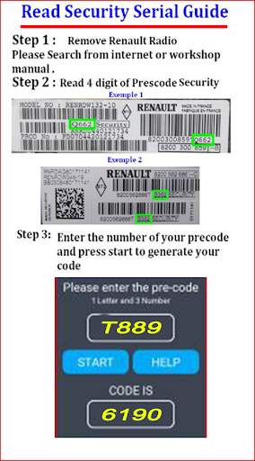 Radio code generator for Renau screenshot 4