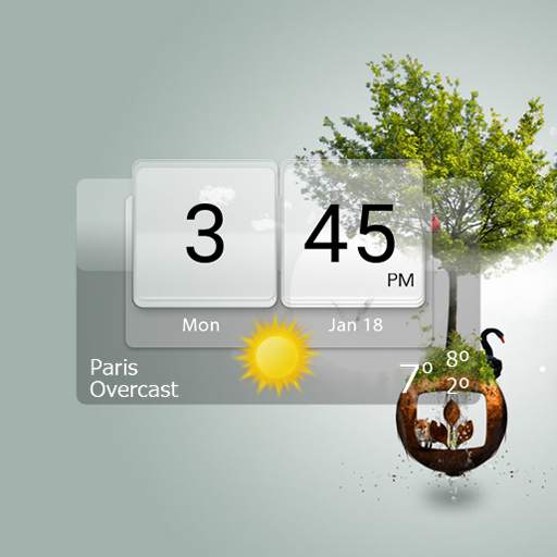 3D Flip Clock Theme Pack 02 2.0.0