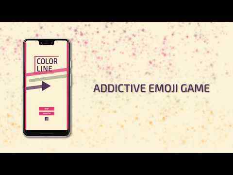 Color Line Tap – Cool Emoji Edition screenshot 1