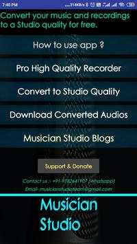 Musician Studio  (Free Online Studio) screenshot 2