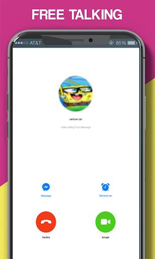 Funny Bob Yellow video Call screenshot 1