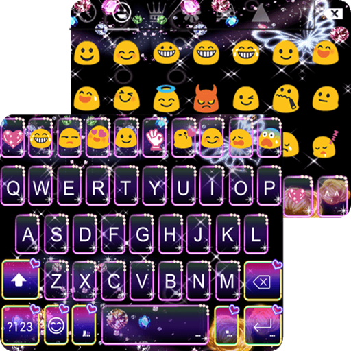 Bejeweled Heart Emoji Keyboard icon