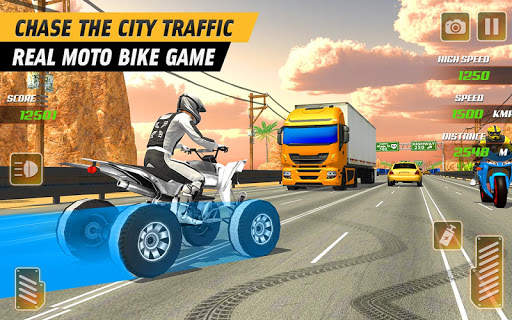 Light ATV Quad Bike 2019: Highway Racing Games screenshot 3