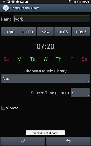 Music Alarm Megalarm Lite screenshot 11