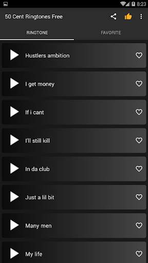 50 Cent Ringtones स्क्रीनशॉट 2