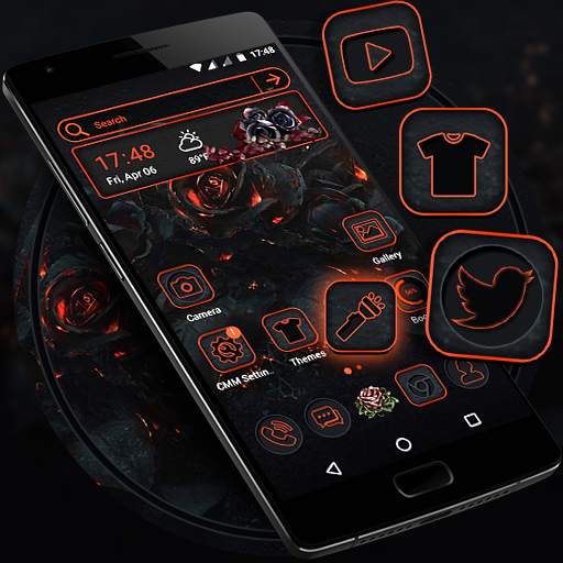Gothic Rose Launcher Theme 4.1
