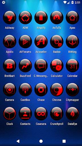 Red Glass Orb Icon Pack скриншот 2