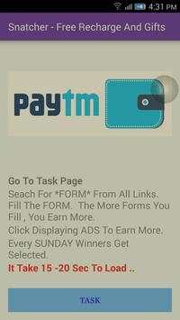 Snatcher- Free Paytm Cash screenshot 1