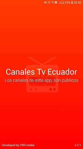Canales Tv Ecuador screenshot 1