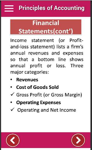 Principles of Accounting - Student Notes App screenshot 2