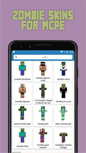 Skins Zombie for MCPE screenshot 3