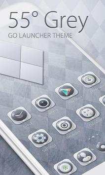 55° Grey GO Launcher Theme screenshot 1