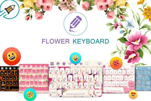 Flowers Keyboard स्क्रीनशॉट 1