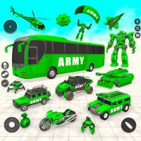 Army Bus Robot Car Games logo