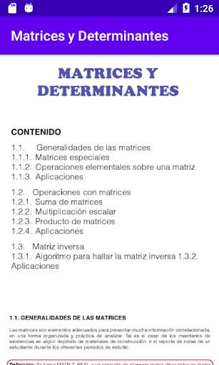 Matrices y Determinantes screenshot 2