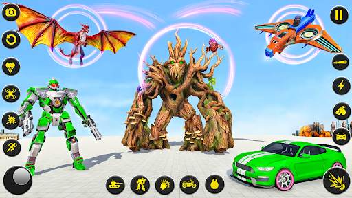 Dragon Robot Tree Robot Game screenshot 5