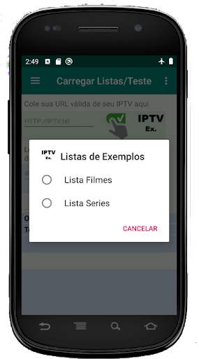 IPTV teste Listas screenshot 2