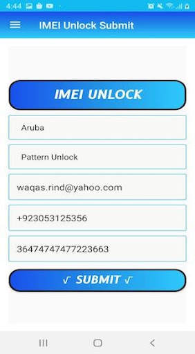 IMEI UNLOCK screenshot 1