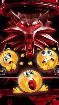 Red Iron Wolf Keyboard theme screenshot 3