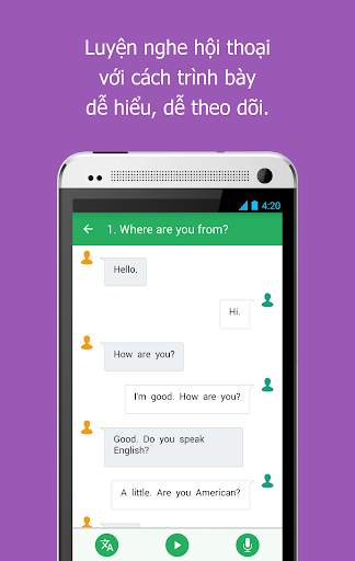 Học nghe và nói Tiếng Anh screenshot 2